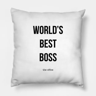 WORLD'S BEST BOSS Pillow