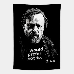 Slavoj Žižek /  Retro Styled Fan Design Tapestry