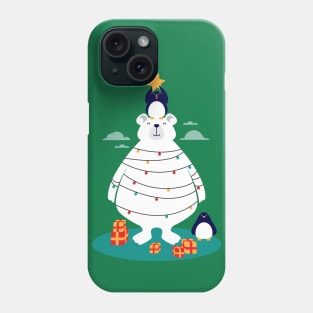 Christmas in Arctic Phone Case