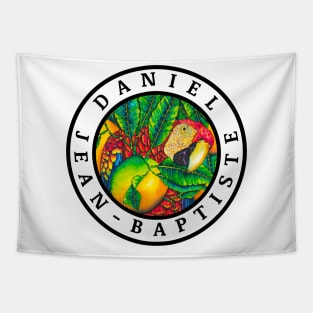 Scarlet Macaw & Oranges Tapestry