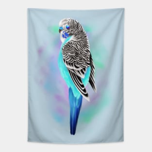 Blue budgie Tapestry