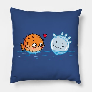 Blowfish in Love! Pillow