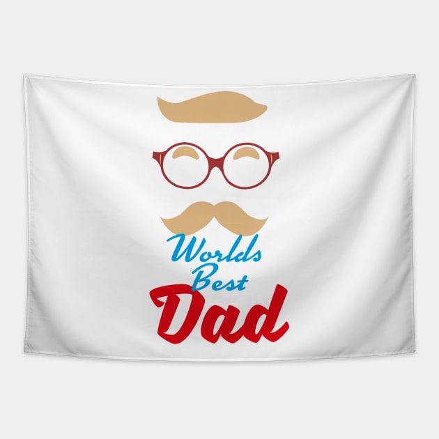 Worlds Best Dad Tapestry by nickemporium1