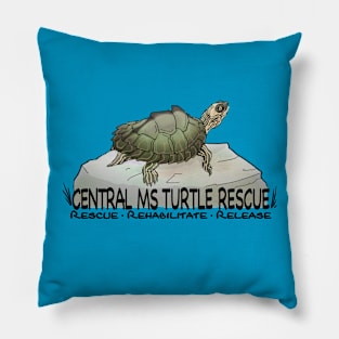 Turtle Rescue, Rehabilitate, Release Pillow