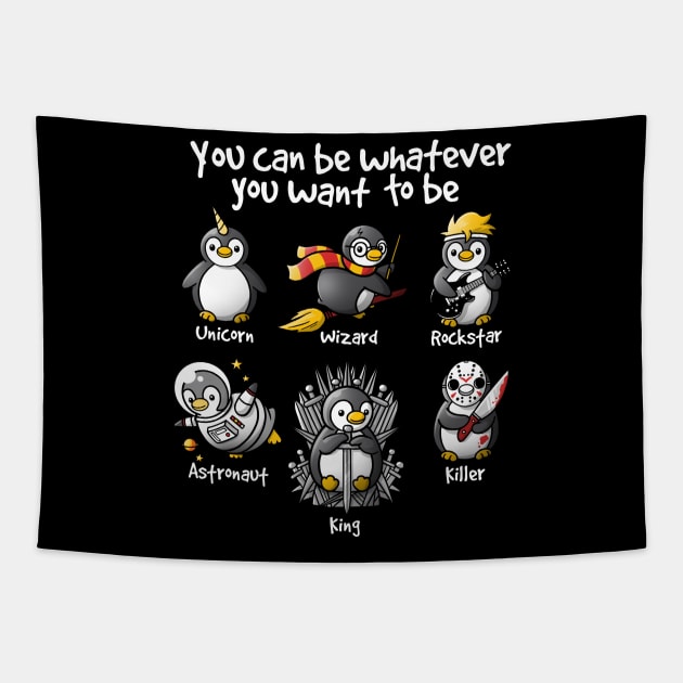 Be a penguin Tapestry by NemiMakeit