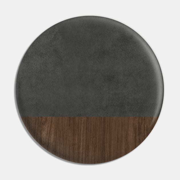 Dark Concrete Hard Wood Pin by Trippycollage