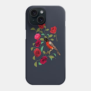 Roses and Robins Phone Case