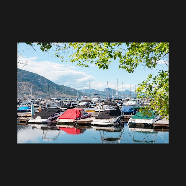 Penticton Marina and Yacht Club Summertime View by Amy-K-Mitchell