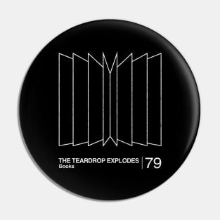 The Teardrop Explodes / Minimalist Graphic Artwork Design Pin