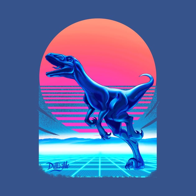 Deinonychus dinosaur by DiWighte