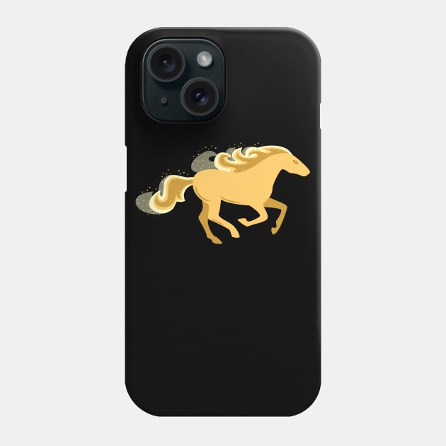 Golden Stallion Phone Case by psanchez