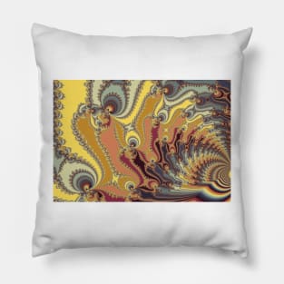 Colourful Fractal Wave Pillow