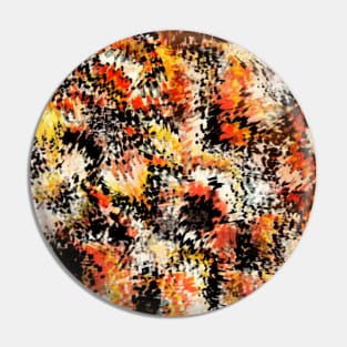 Smeared fiery abstract Pin