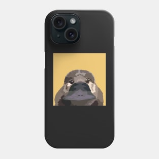 Petrova Platypus on a Yellow Background Phone Case