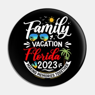 Family Vacation Florida 2023 Beach Summer Vacation 2023 Pullover Hoodie Pin