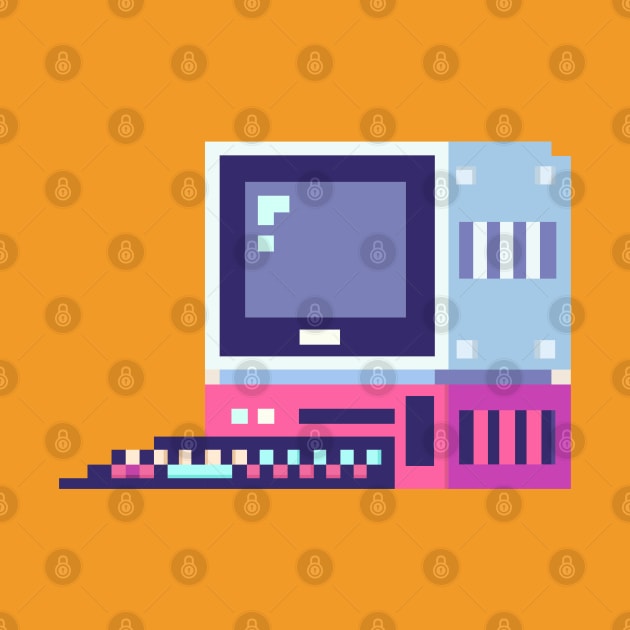 Pixel Art Retro Computer by Robiart