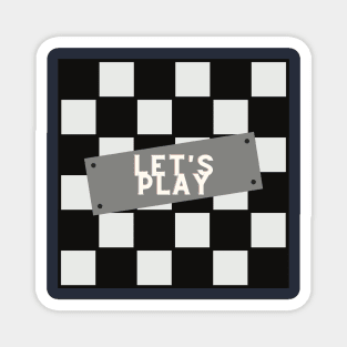 Let's Play - Chess Queens Gambit Magnet