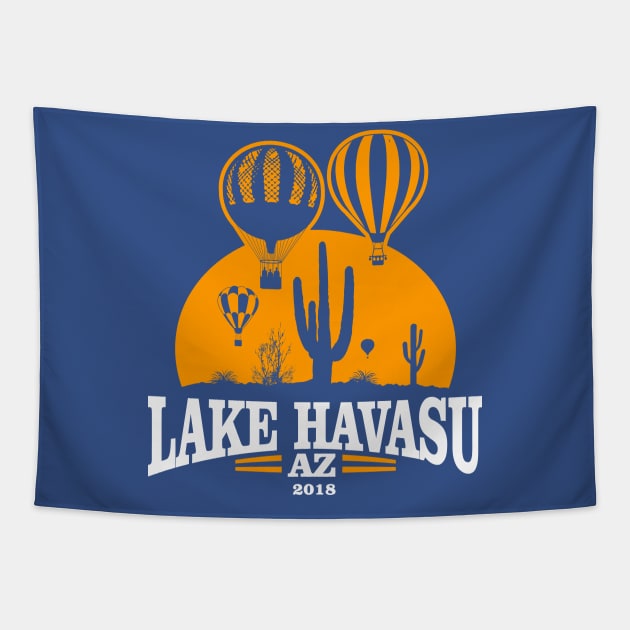 Lake Havasu Arizona Hot Air Balloon Festival 2018 Tapestry by Styleuniversal