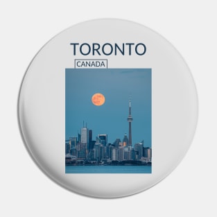 Toronto Ontario Canada Panoramic Skyline Cityscape Gift for Canadian Canada Day Present Souvenir T-shirt Hoodie Apparel Mug Notebook Tote Pillow Sticker Magnet Pin