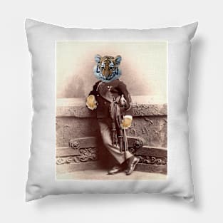 Sepia Soldier Boy a la Tiger Pillow