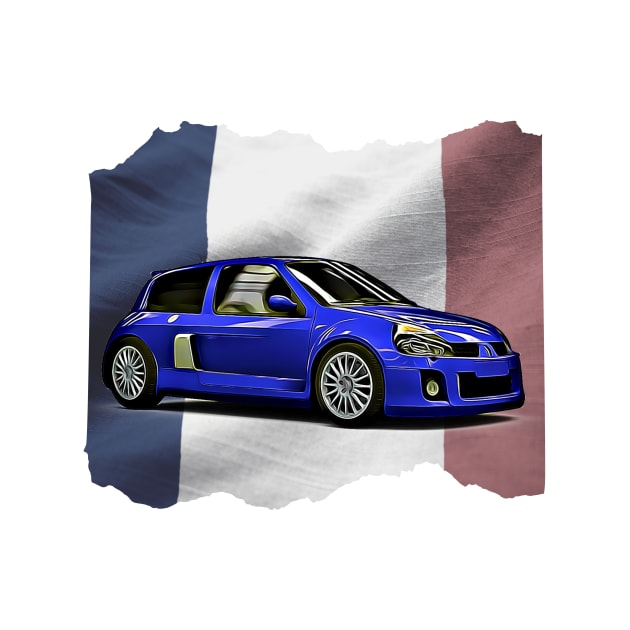 Renault Clio v6 France Print by Auto-Prints