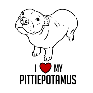 I Love My Pittiepotamus T-Shirt