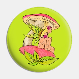 Mushroom fairy Pin