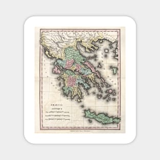 Map of Ancient Greece, 19th century (C029/1315) Magnet