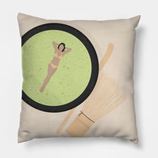 Matcha bath Pillow