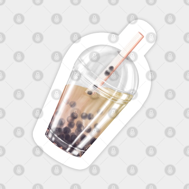 Tapioca bubble tea Magnet by SYLPAT