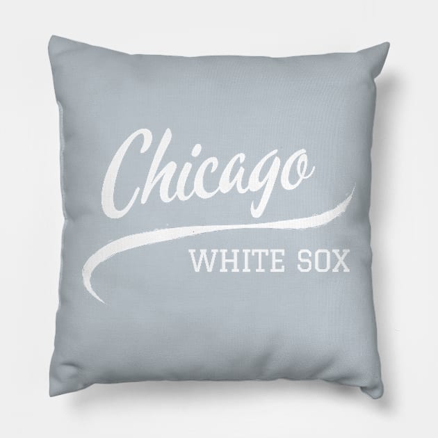 White Sox Vintage Pillow by CityTeeDesigns