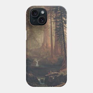 Giant Redwood Trees of California by Albert Bierstadt Phone Case