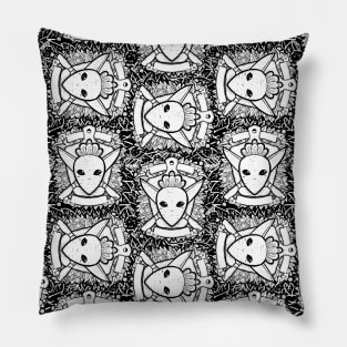 Radish/Carrot and Knife Coat of Arms Pillow