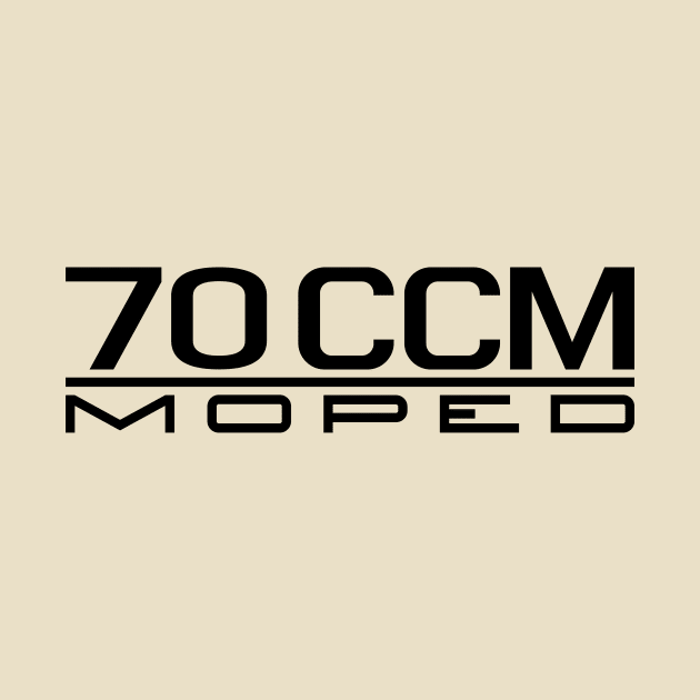 70cc Moped Emblem (Black) by GetThatCar