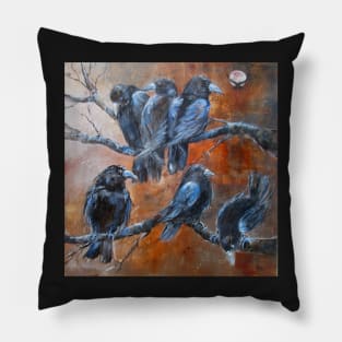 The Courtroom Public Gallery (from "A Murder of Crows") Pillow