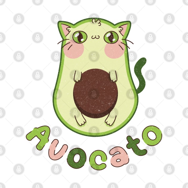 Avocado cat - Avocato by Nikamii