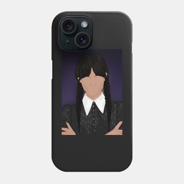 Wednesday Addams | Jenna Ortega Phone Case by icantdrawfaces