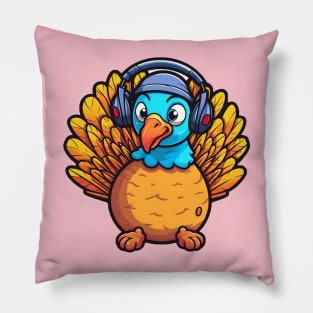 Cute cartoon turkey Pillow