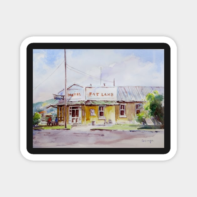 Fat Lamb Hotel, Eugowra, NSW Magnet by sampabhakta