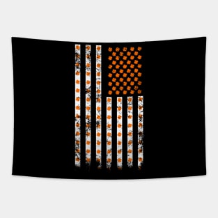 American Shamrock Flag (Orange) Tapestry