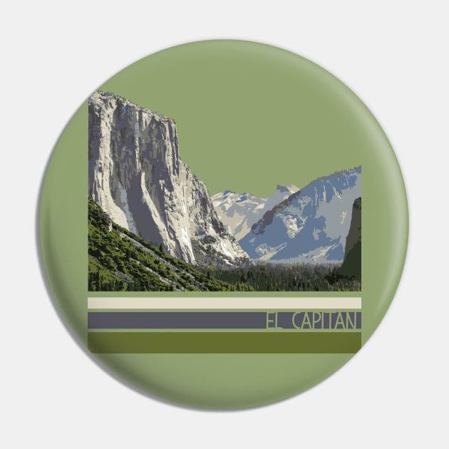 El Capitan mountain illustration Pin by High Altitude