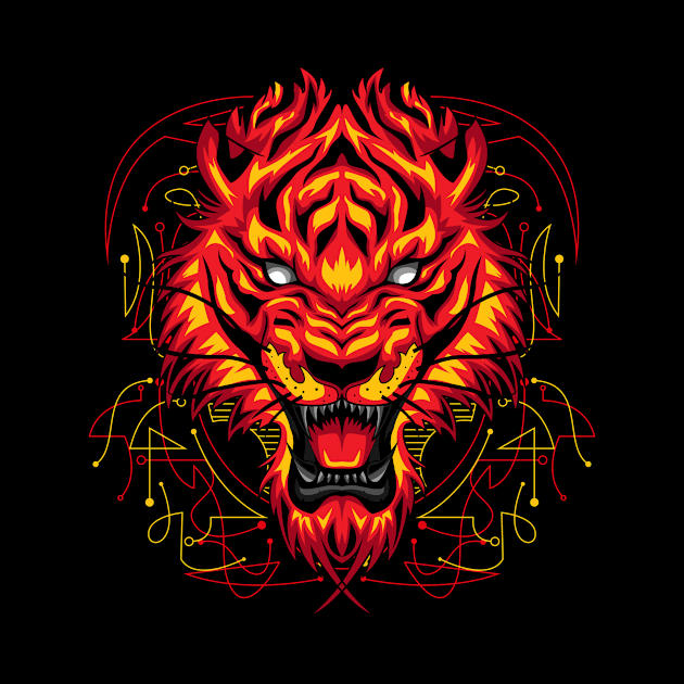 classic tiger design by SHINIGAMII