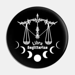 Libra & Sagittarius Pin