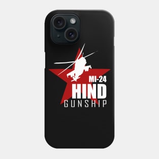 Helicopter Gunship MI-24 Hind Phone Case