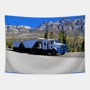 Hauling the Grain - Freight Truck Driver Tapestry