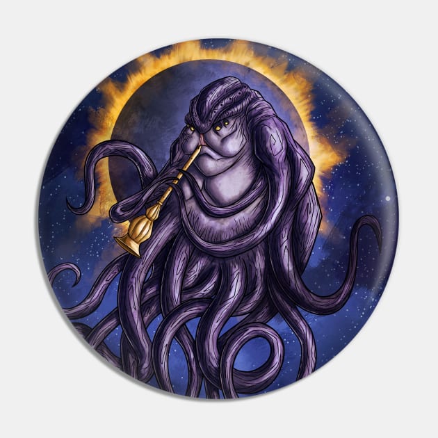 Piper of Azathoth Pin by Daniel Marco Art