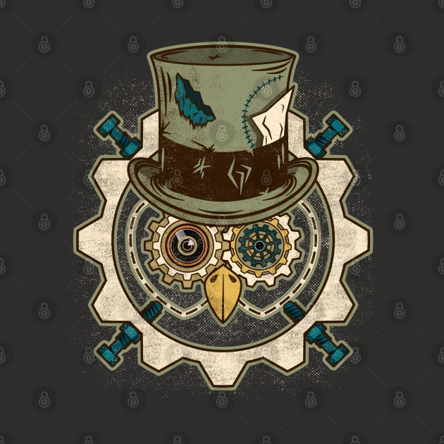 Steamy Mad Owl (Steampunk) | Victorian Owl by dkdesigns27