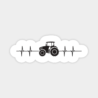 Tractor love, My heartbeat for a tractor Magnet