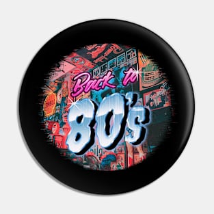 back to 80s retro design Pin