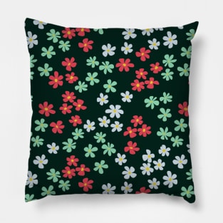 Colorful cute flowers Pillow